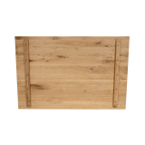 Mesa con tapa de roble ALFA DUO blanca