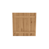 Mesa con tapa de roble ALFA 40x55 blanca