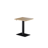 Mesa con superficie de madera ALFA 40x55 negra