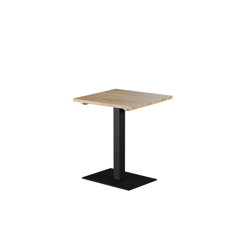 Mesa con superficie de madera ALFA 40x55 negra