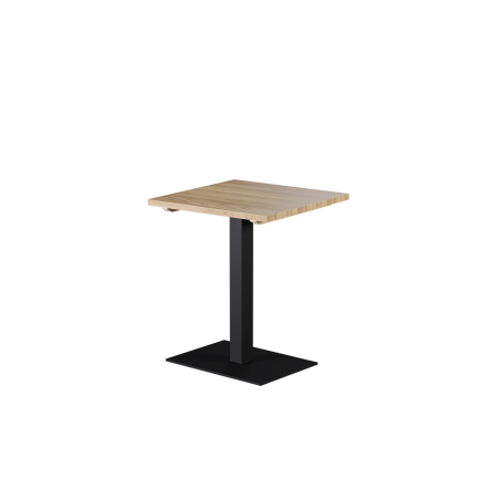 Mesa con superficie de madera ALFA 40x55 negra