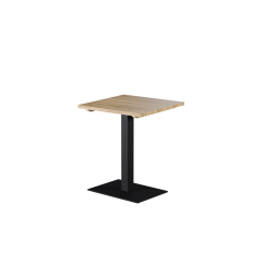 Mesa con superficie de madera ALFA 40x55 negra