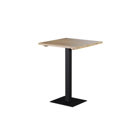 Mesa con superficie de madera ALFA BAR negra