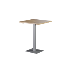Mesa con superficie de madera ALFA BAR gris
