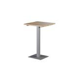 Mesa con superficie de madera ALFA BAR gris