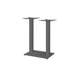 Mesa con tapa de roble ALFA BAR DUO gris