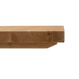 Mesa con tapa de roble ALFA BAR DUO blanca