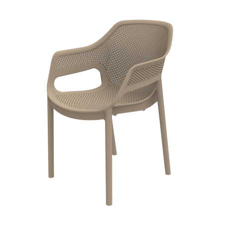 Silla para terraza de bar AERO beige