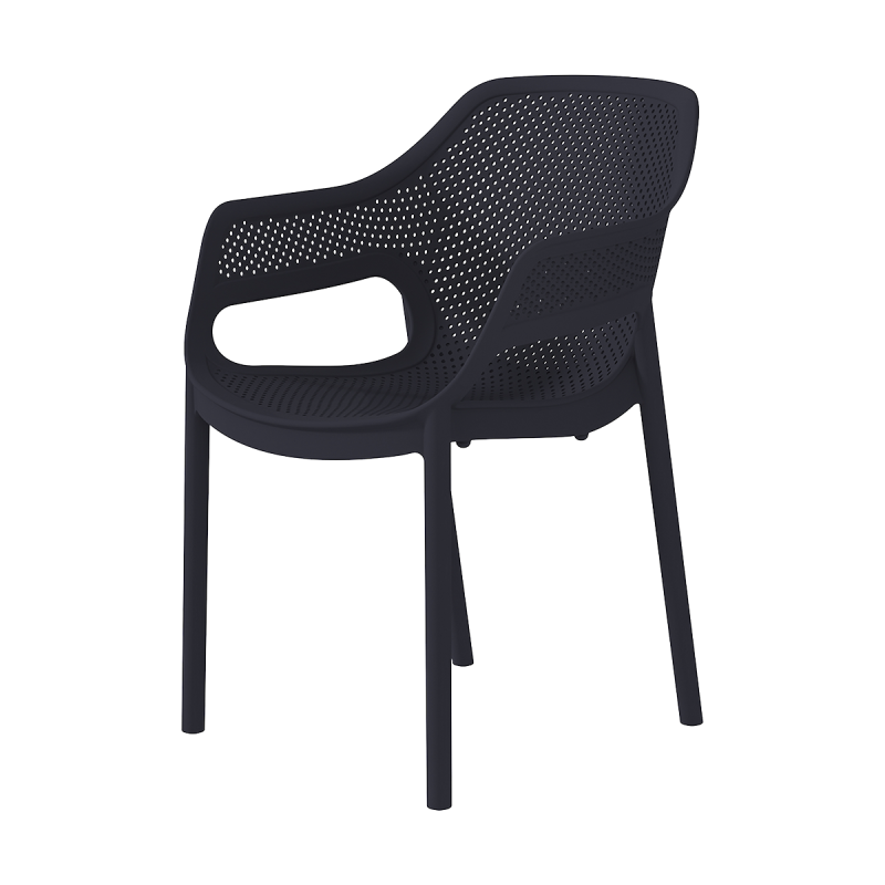 Silla para terraza de bar AERO negro