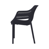Silla para terraza de bar AERO negro