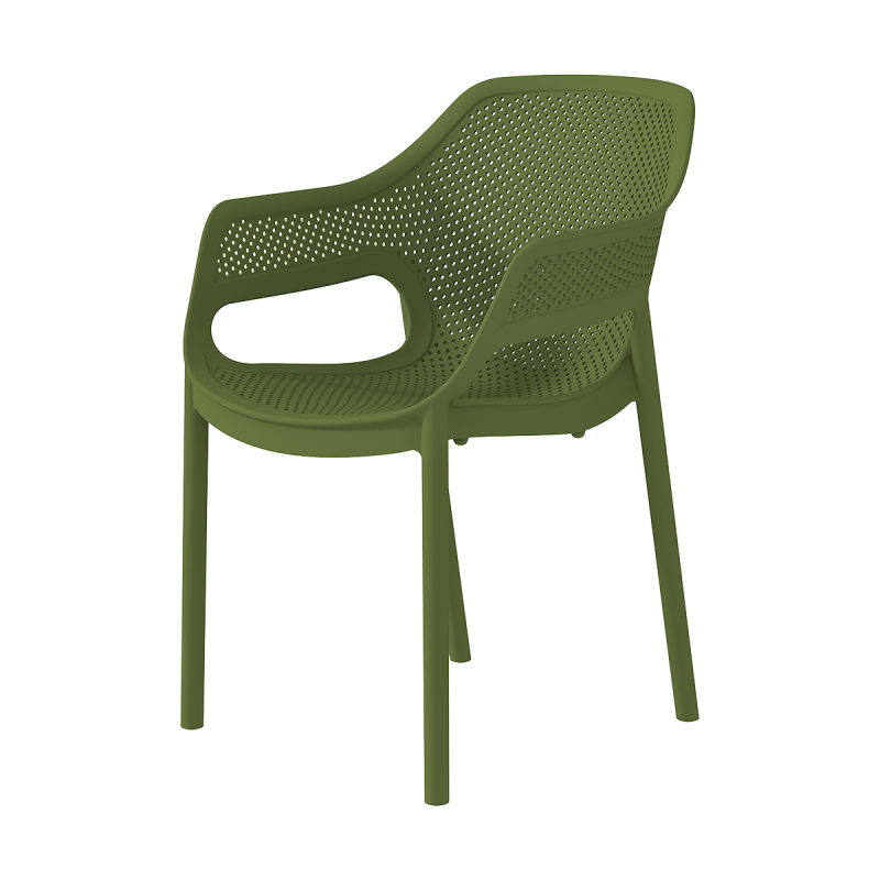 Silla para terraza de bar AERO verde