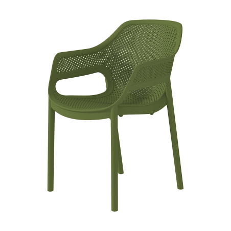 Silla para terraza de bar AERO verde