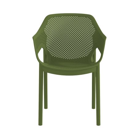 Silla para terraza de bar AERO verde