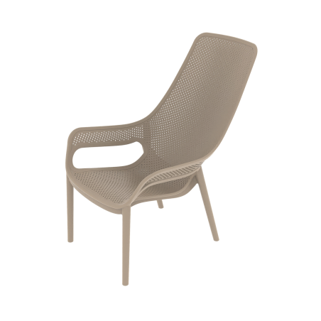 Silla para terraza de bar AERO LUNGO beige