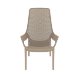Silla para terraza de bar AERO LUNGO beige