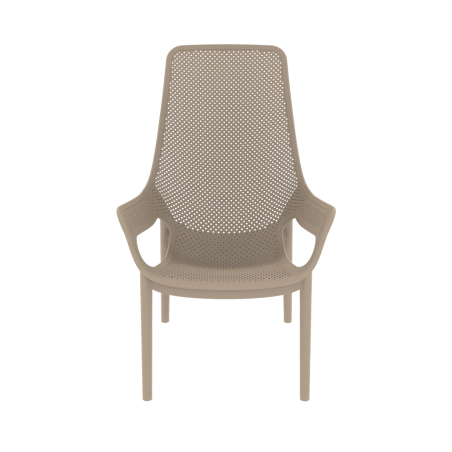 Silla para terraza de bar AERO LUNGO beige