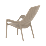 Silla para terraza de bar AERO LUNGO beige
