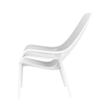 Silla para terraza de bar AERO LUNGO blanco