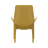 Silla para terraza de bar AERO LUNGO mostaza