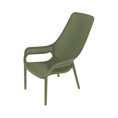 Silla para terraza de bar AERO LUNGO verde