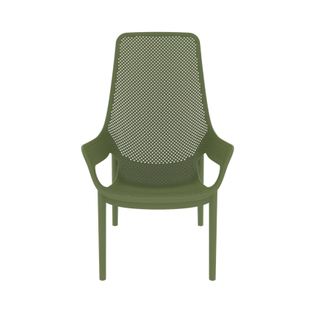 Silla para terraza de bar AERO LUNGO verde