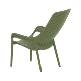 Silla para terraza de bar AERO LUNGO verde