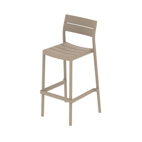 Silla para terraza de bar CAPRI BAR beige