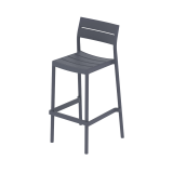 Silla para terraza de bar CAPRI BAR gris oscuro