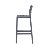 Silla para terraza de bar CAPRI BAR gris oscuro