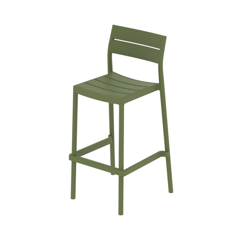 Silla para terraza de bar CAPRI BAR verde