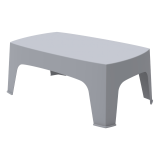 Mesa para terraza de bar DUNA-T 98x59 gris claro