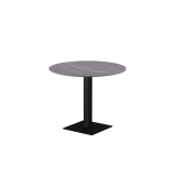 Mesa para biergarten ALFA S nero encimera de piedra sinterizada