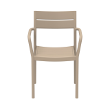Silla para terraza de bar CAPRI ARM beige