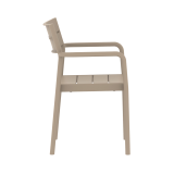 Silla para terraza de bar CAPRI ARM beige
