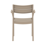 Silla para terraza de bar CAPRI ARM beige
