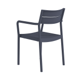 Silla para terraza de bar CAPRI ARM gris oscuro