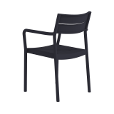 Silla para terraza de bar CAPRI ARM negro