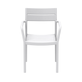 Silla para terraza de bar CAPRI ARM gris ceniza