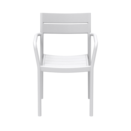 Silla para terraza de bar CAPRI ARM gris ceniza