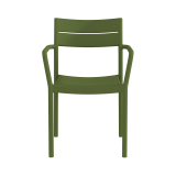 Silla para terraza de bar CAPRI ARM verde