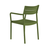 Silla para terraza de bar CAPRI ARM verde