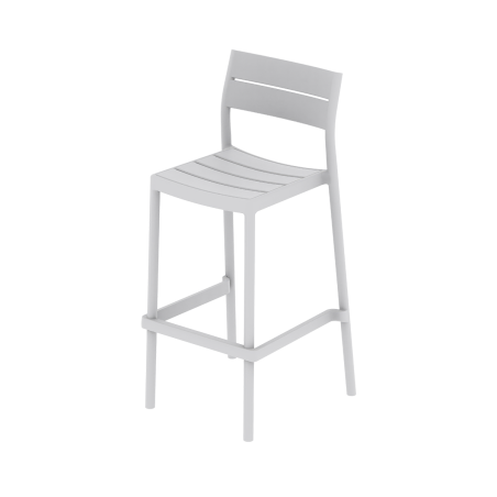 Silla para terraza de bar CAPRI ARM gris ceniza
