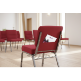 Silla de iglesia AMBASSADOR rojo