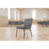 Silla de iglesia AMBASSADOR gris