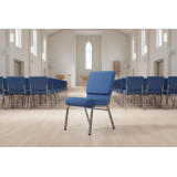 Silla de iglesia AMBASSADOR azul marino