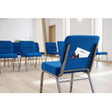 Silla de iglesia AMBASSADOR azul marino