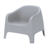 Sillón para terraza DUNA gris claro