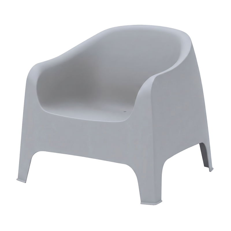 Sillón para terraza DUNA gris claro
