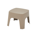 Mesa para terraza de bar DUNA-T 49x49 beige