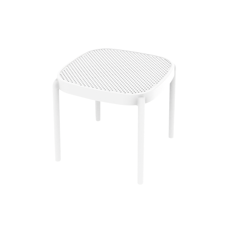 Mesa para terraza de bar ARIA 46x45 blanco